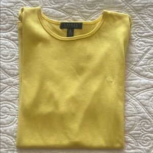 Lauren Ralph Lauren Yellow Cotton Short sleeved shirt